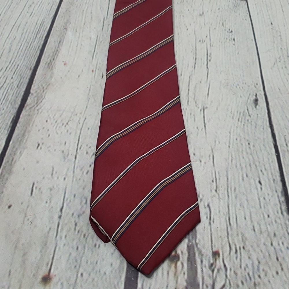 Vintage Christian Dior Red Striped Tie